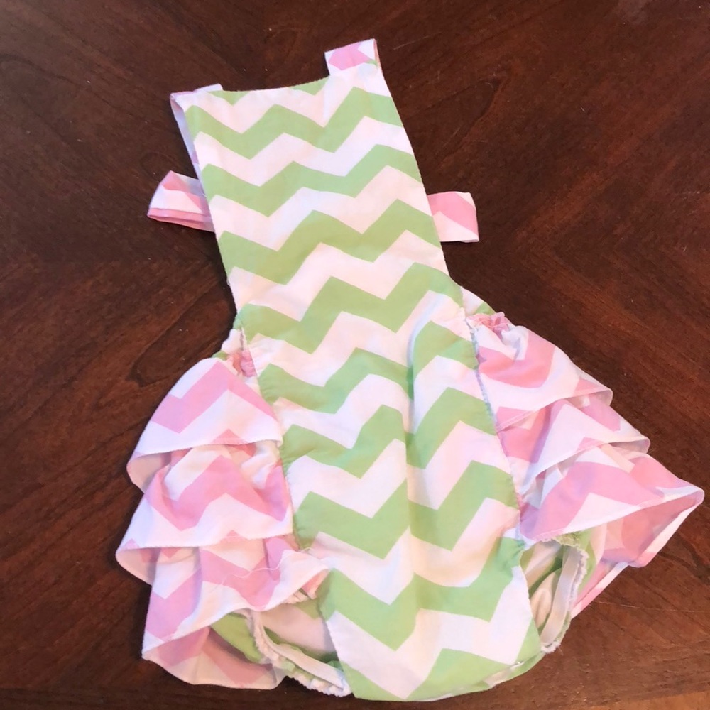 Backless/halter baby romper